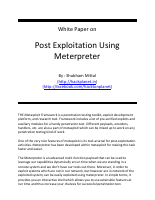 Post Exploitation Using Meterpreter.pdf